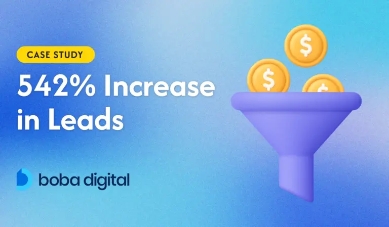 Case Study: 542% Increase in Leads & 84% Decrease in Cost Per Lead