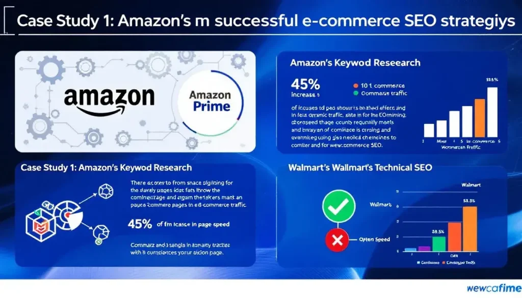 Case studies showcasing successful SEO strategies in e-commerce, illustrating real-world applications.